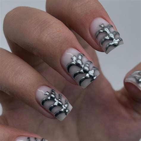 ALMATY nails маникюр Алматы on Instagram BONES Insp