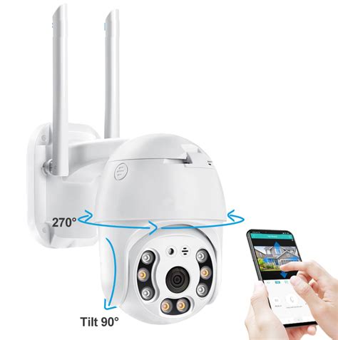 Camara Ptz Inteligente Wifi 2mp 1080p Exteriores Audio Lampara Led Ia