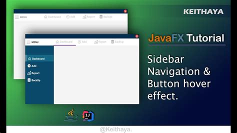 How To Create Javafx Slider Navigation And Button Hover Effect Youtube