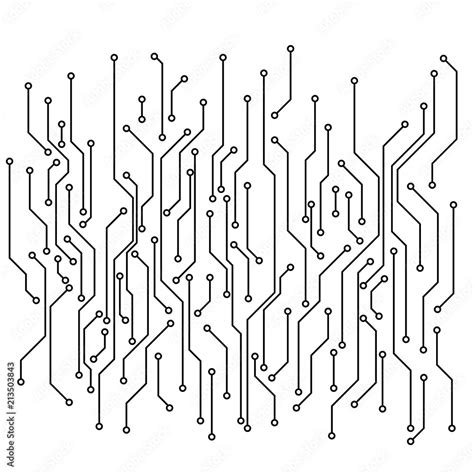 Circuit Board Pattern Abstract Technology Circuit Board Background Vector Illustration