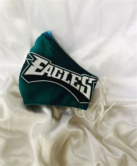 Philadelphia Eagles Cotton Face Mask Made In Usa Washable Etsy