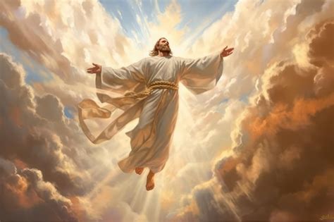 Premium Photo Image Of Jesus Christ In Heaven Generative Ai Technology