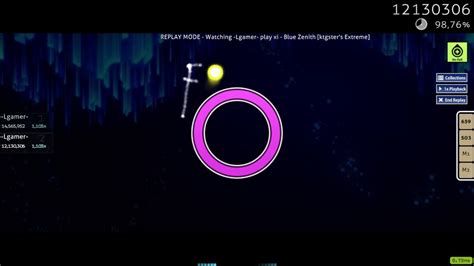 Osu Xi Blue Zenith Ktgsters Extreme 1103x2320 Combo Run Youtube