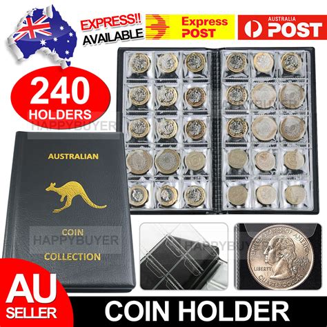 coins coin album australian coin collection folder book holds black