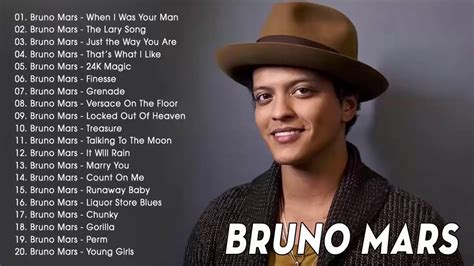 Las Mejores Canciones De Bruno Mars Bruno Mars Grandes Éxitos Álbum