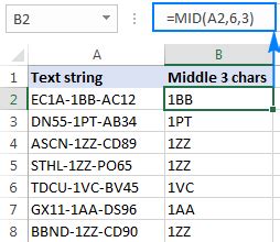 Excel Substring Functions To Extract Text From Cell