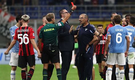 Milan Lazio Rivivi La Moviola Rosso A Sarri Dopo Il Fischio Finale