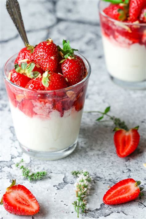 Ricotta Mousse With Strawberries Romanoff Marisa S Italian Kitchen