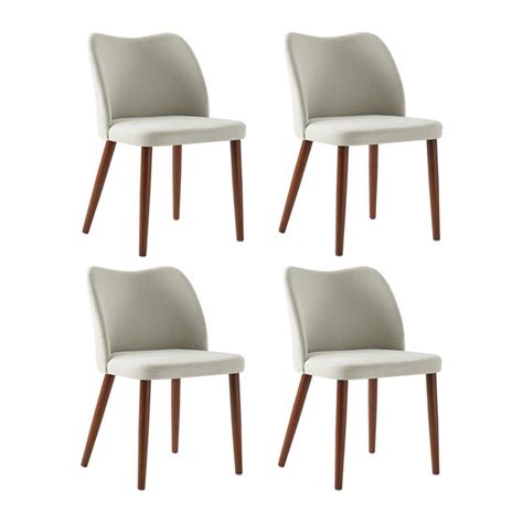 Jayden Creation Eliseo Beige Modern Upholstered Dining Chair With Solid