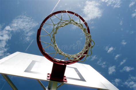 Basketball Net and Backboard Stock Image - Image of outside, outdoors ...