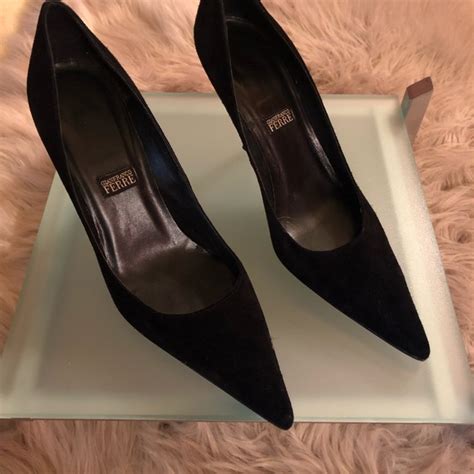 Giafranco Ferre Shoes Gianfranco Ferreblack Suede Stiletto Poshmark