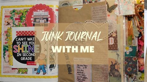 Junk Journal With Me Journaling Process Youtube