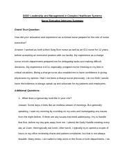 Miranda Bush Phase Interview Summary Docx D Leadership And