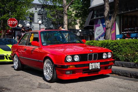 Red BMW 325i At Cars Coffee Oak Park BenLevy