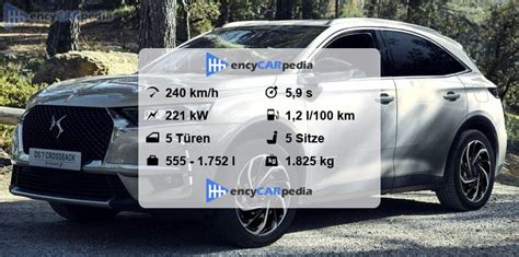DS DS 7 Crossback E TENSE 4x4 Technische Daten 2020 2023 Leistung