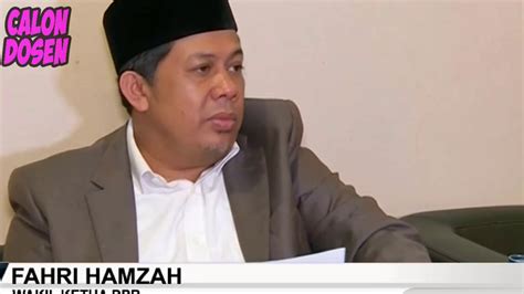 Fahri Hamzah Surat Setnov Harus Dipatuhi Dpr Youtube