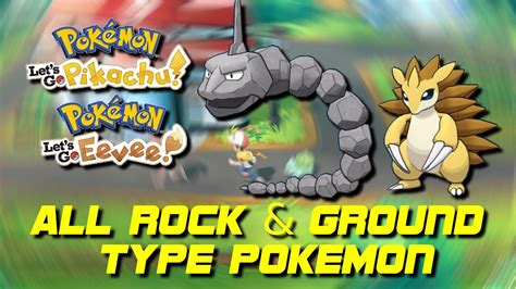 Ground And Rock Type Pokemon