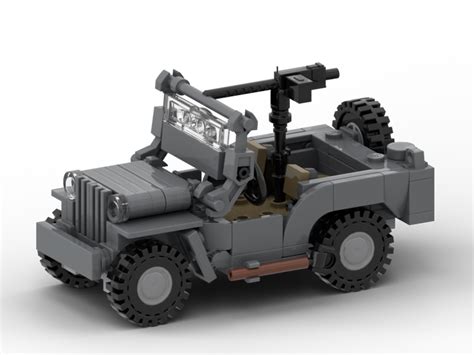 Lego Moc Ww2 Willys Jeep By Datlegoman Rebrickable Build With Lego