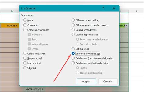 Cómo copiar y pegar solo celdas visibles en Excel