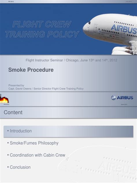 Smoke Procedure | PDF | Aviation | Airbus