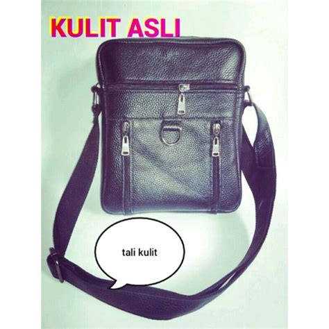 Jual Tas Kulit Asli Pria Tas Selempang Pria Kulit Asli Bahan Kulit Sapi