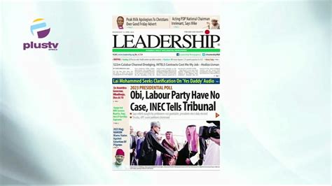 Peter Obi Labour Party Have No Case INEC Tells Tribunal Pro G5 Reps