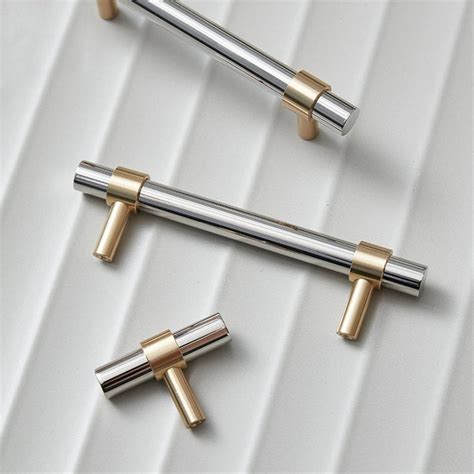 Stainless Steel Brass Kitchen Pulls Drawer Knobs Cabinet Etsy