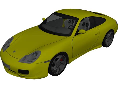 Porsche 911 996 Carrera 4s 3d Model 2002 3dcadbrowser