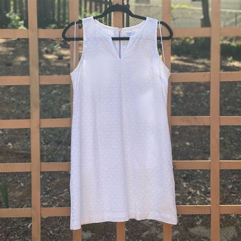 Crown And Ivy Dresses White Eyelet Crown Ivy Shift Dress Poshmark