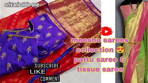 Meesho Tissue Sarees Banarasi Silk Saree Codes