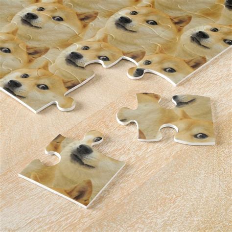 Shibe Doge Fun And Funny Meme Adorable Jigsaw Puzzle Zazzle Shibe