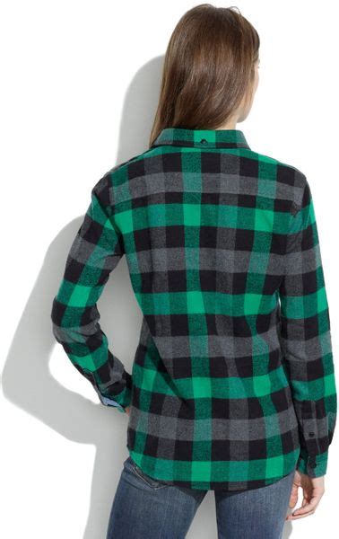 Madewell Penfieldand Chatham Buffalo Plaid Flannel Shirt In Green Green