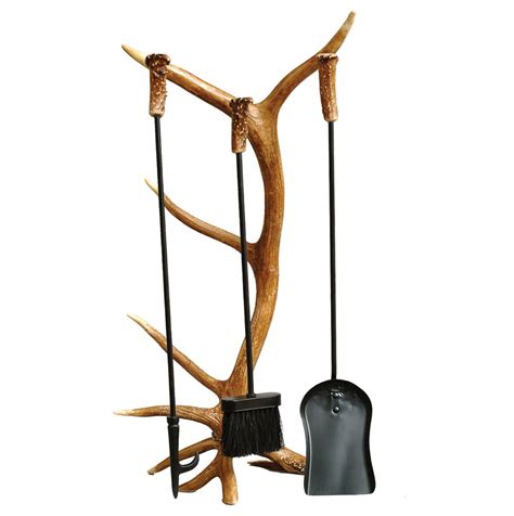 Antler Fireplace Tool Set Home Design Ideas