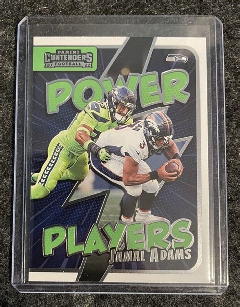 2022 Panini Contenders Power Players Jamal Adams Seattle Seahawks PWR