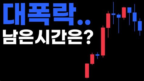 비트코인 피할 수 없는 대폭락의 시작 Youtube