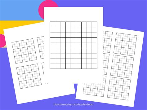 Blank Sudoku Pages Printable Sudoku Grids Printable Blank Sudoku