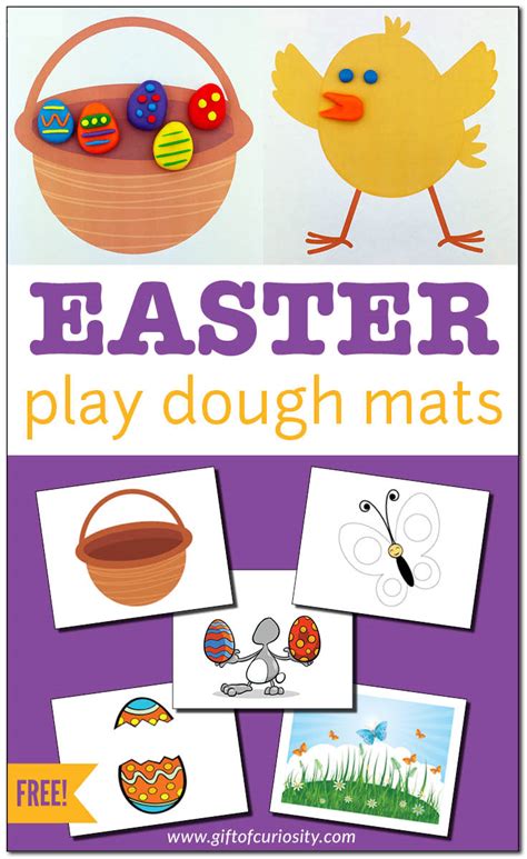 Easter Play Dough Mats For Fine Motor Play Free Printable T Of Curiosity