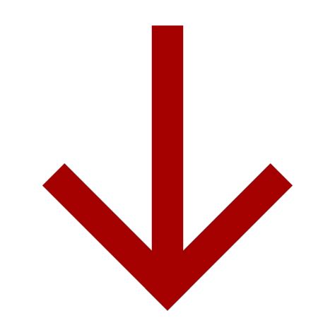 Red Arrow Down Icon