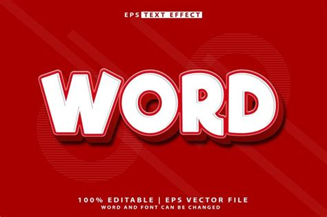 Premium Vector Editable Text Effect Illustrator