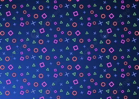 Playstation Neon Sign Pattern Background Neon Playstation Sign Neon