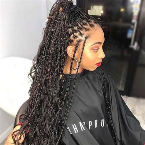 40 Bohemian Boho Goddess Box Braids Hairstyles For Winter 2023 Coils And Glory