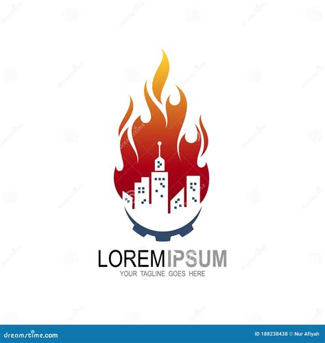 Dise O De Logotipo De Incendio De Ciudad Vector De Incendio Ilustraci N