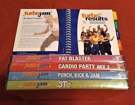 Turbo Jam Maximum Results 4 Dvd Set Fat Blast Cardio Party Mix 3