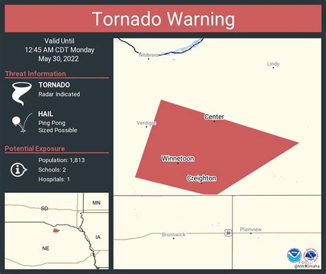 Nws Tornado On Twitter Tornado Warning Continues For Creighton Ne