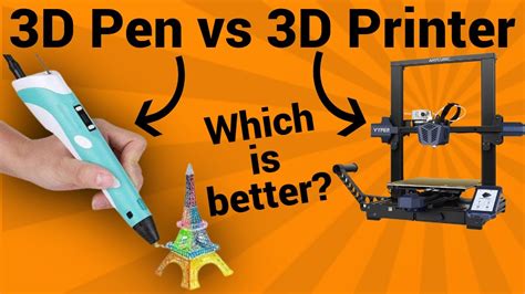 3d Pen Vs 3d Printer English Subtitels Youtube