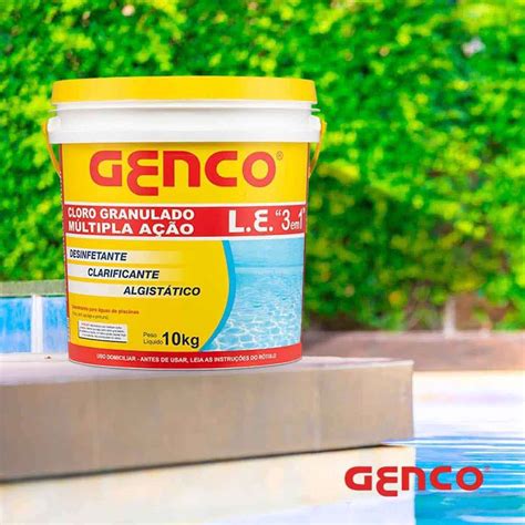 Cloro De Piscina Genco L E 10kg 3 Em 1