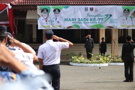 Upacara Peringati HUT Jatim Ke 77 Gubenur Jatim Minta Masyarakat