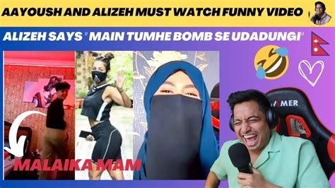 Alizeh 🥷🥷says To Aayoush Malaika Mam Steps Karna 😂😂 Must Watch Funny Video Reaction Video