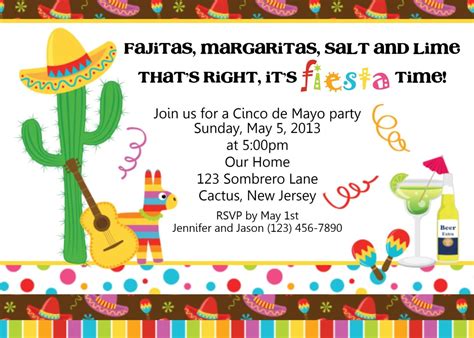 Mexican Party Invitation - Mickey Mouse Invitations Templates