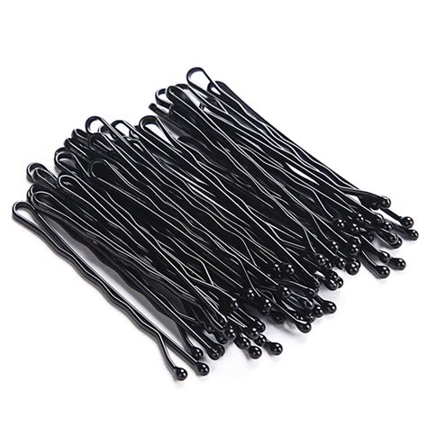 Black Hairpins For Women Hair Clip Lady Bobby Pins Invisible Wave